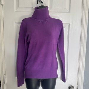 Vintage AXXS Purple Women's Turtleneck Sweater